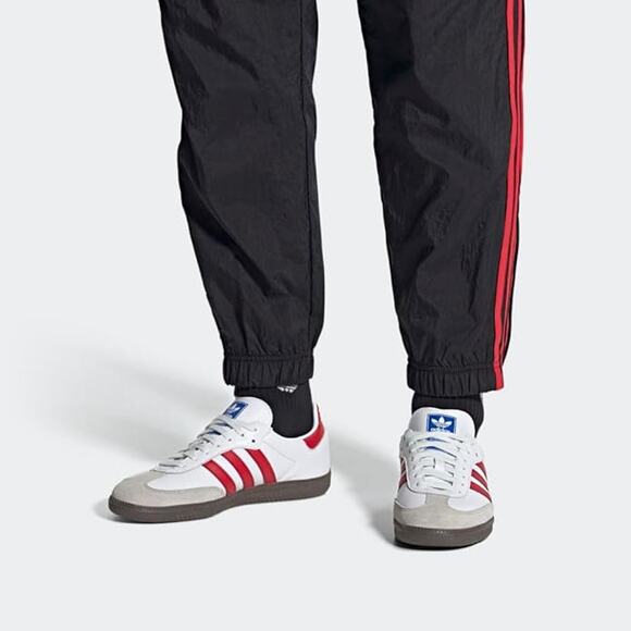 NWT adidas Men's Samba OG FTWR whiteBetter,White/Better Scarlet/Supplier-12 - Picture 5 of 6